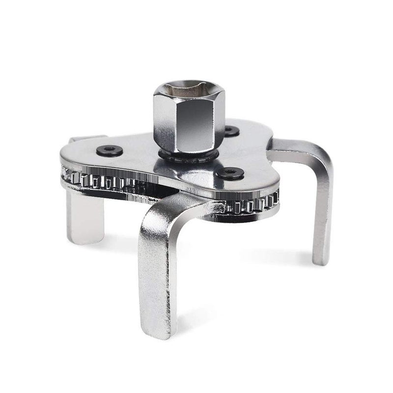 GOHAWKTEQ Universal Adjustable Oil Filter Wrench From 2-1/2 inch to 4.5 inch Oil Filter Wrench Tool Set With 3 Jaw - Image 1